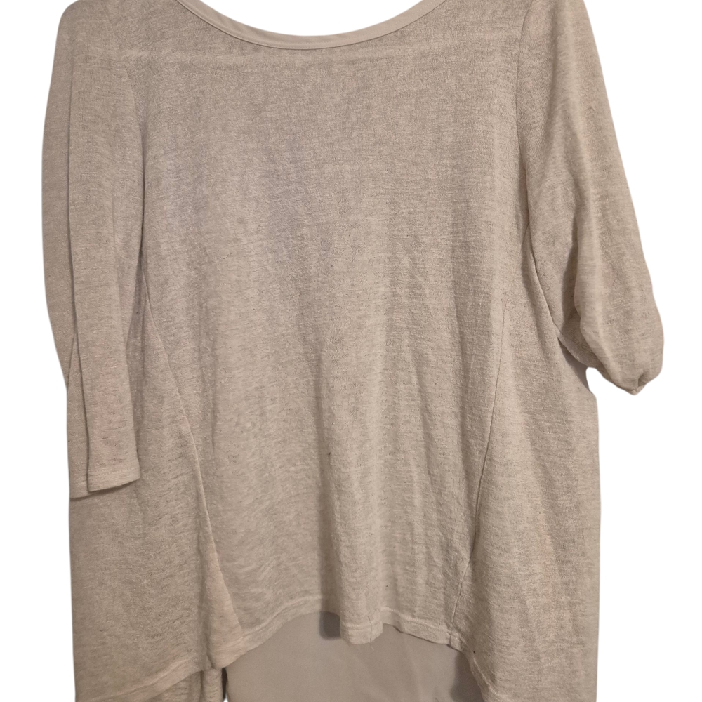 Lauren Conrad High Low Top Beige Small Boho